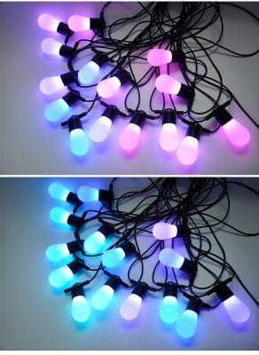 Smart string light RGBW,outdoor string light RGBW,wifi control smart string light