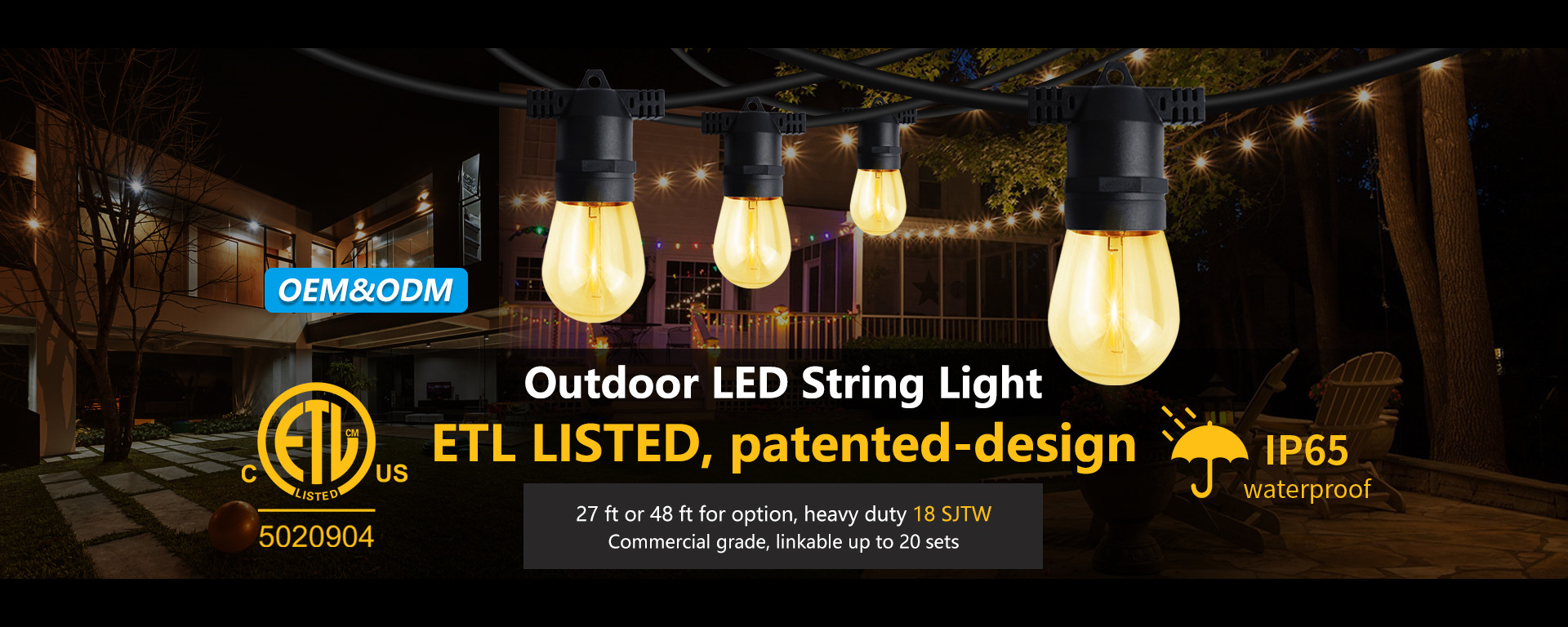 LED outdoor string light 