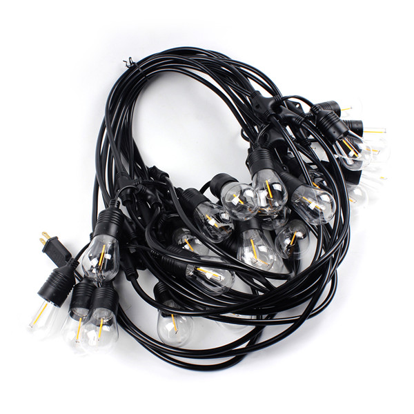 Outdoor string light Plug in lighting on Video