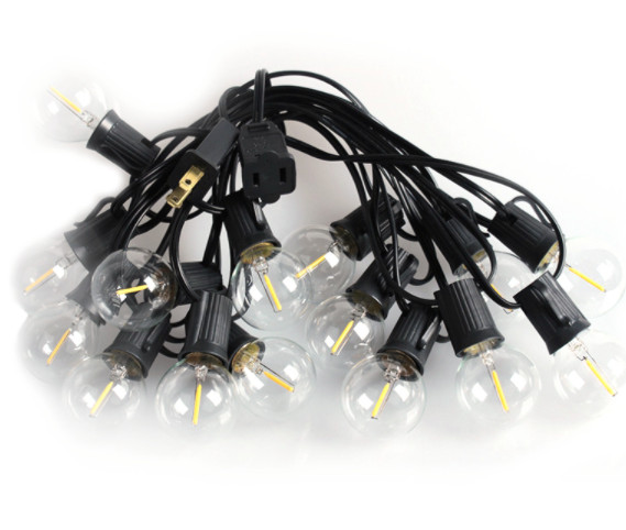 18ft 10lamps G40 light string E12 sockets lampholders